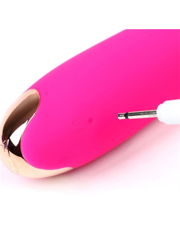 Ярко-розовый вибратор для стимуляции точки G (22 см)