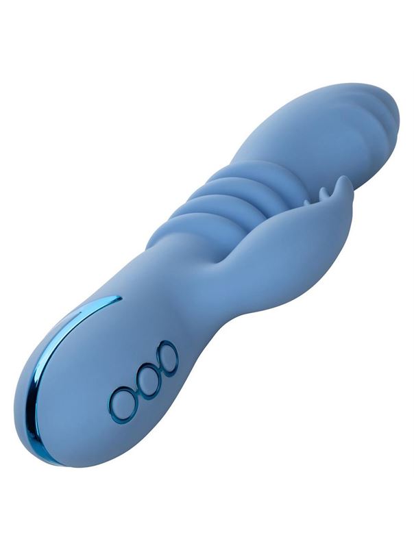 Голубой вибромассажер кролик Santa Cruz Coaster