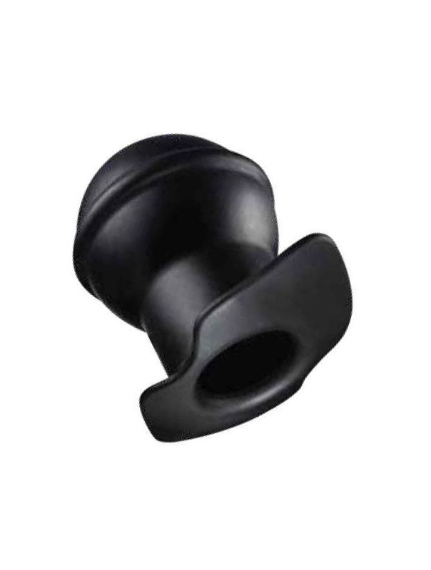 Пробка-туннель Orion Lust Tunnel Plug with Stopper с ограничителем, черный 5321180000 - Orion - Анальные тоннели - Купить