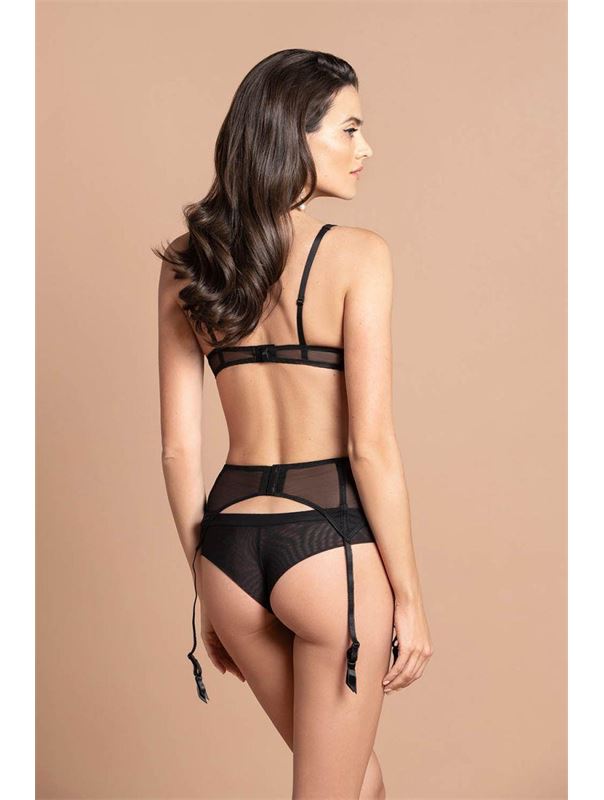 Бюстгальтер из эластичной микросетки и кружева