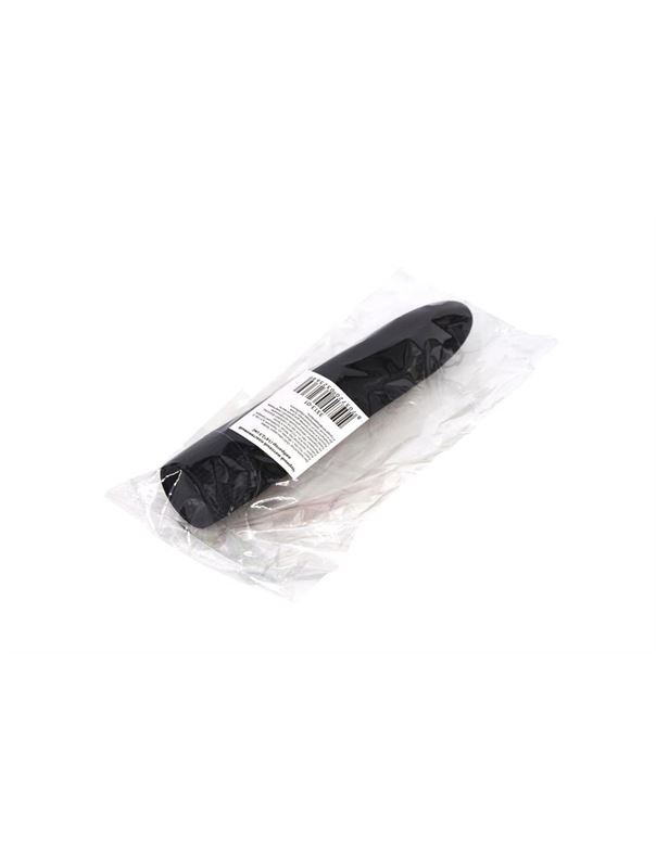 Черный матовый пластиковый вибратор (14 см)