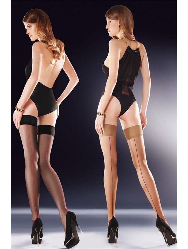 Чулки Capri с силиконом на резинке