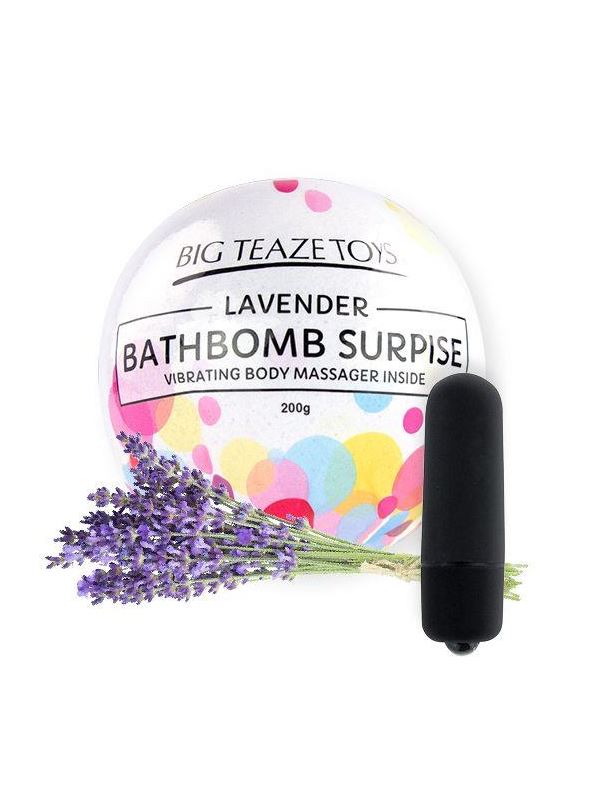 Бомбочка для ванны Bath Bomb Surprise Lavander + вибропуля