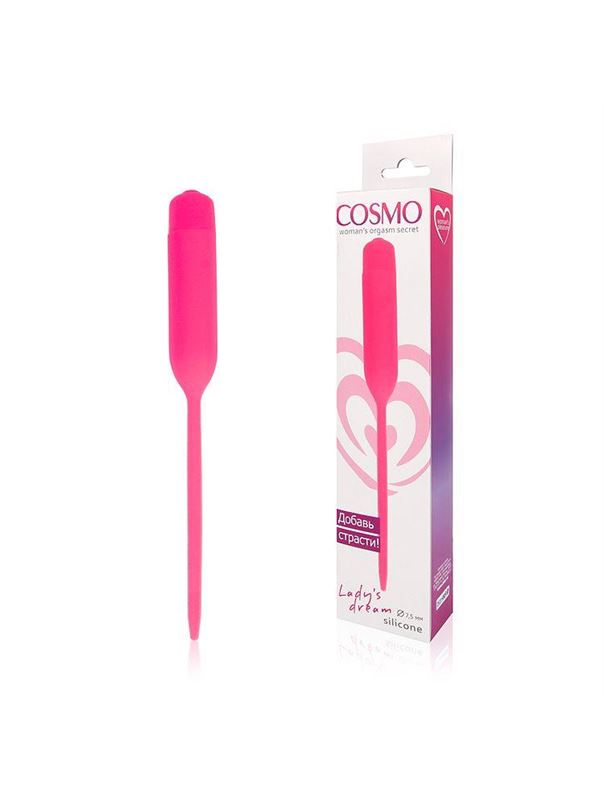 Уретральный стимулятор розового цвета с 10 режимами вибрации