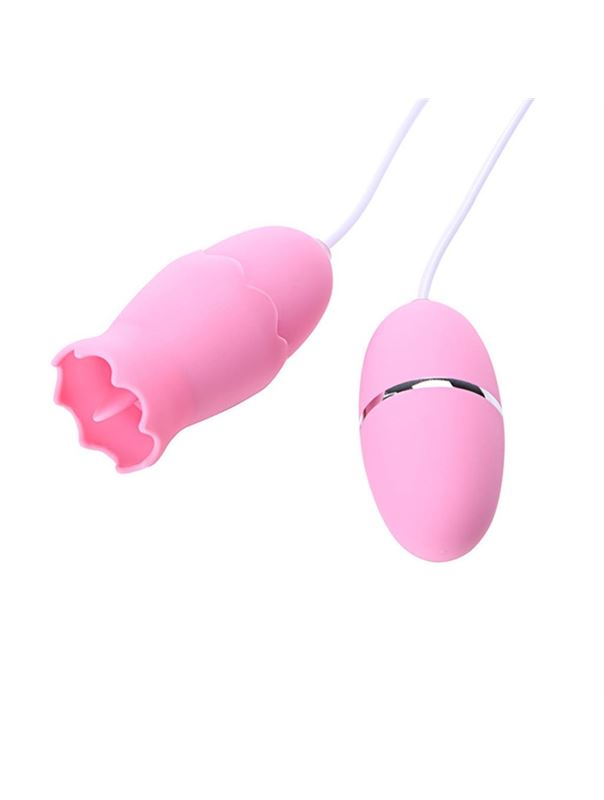 Розовые виброяйца, работающие от USB виброяйца - классическое и с подвижным язычком