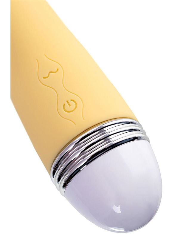 Желтый вибратор Calla классической формы (22 см)