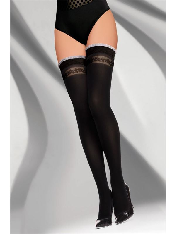 Плотные чулки Charistena с цветочным рисунком