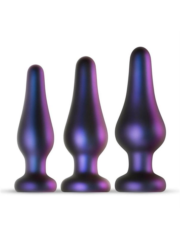 Набор из 3 фиолетовых анальных пробок Comets Butt Plug Set