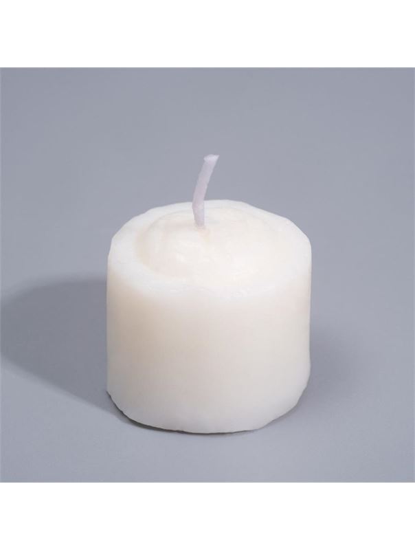 Белая свеча для БДСМ «Роза» из низкотемпературного воска