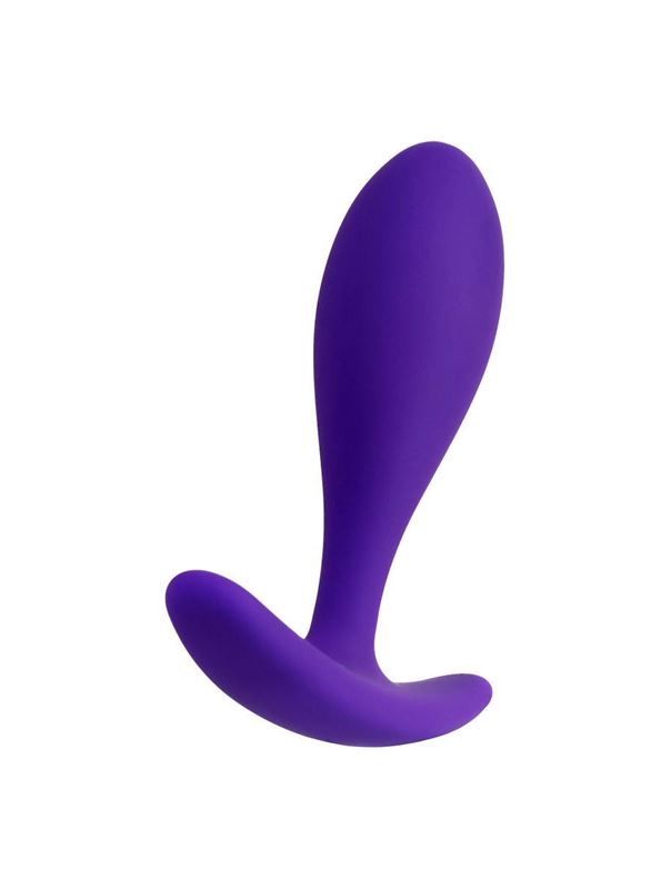 Фиолетовая удлиненная анальная пробка (7,2 см)