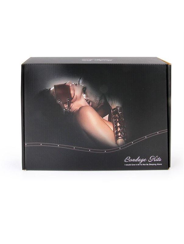 Изысканный черный набор БДСМ Bondage Kits