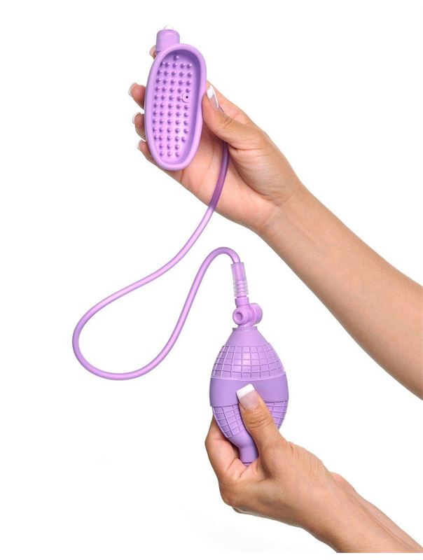 Сиреневая вакуумная вибропомпа для вагины Fantasy For Her Sensual Pump-Her