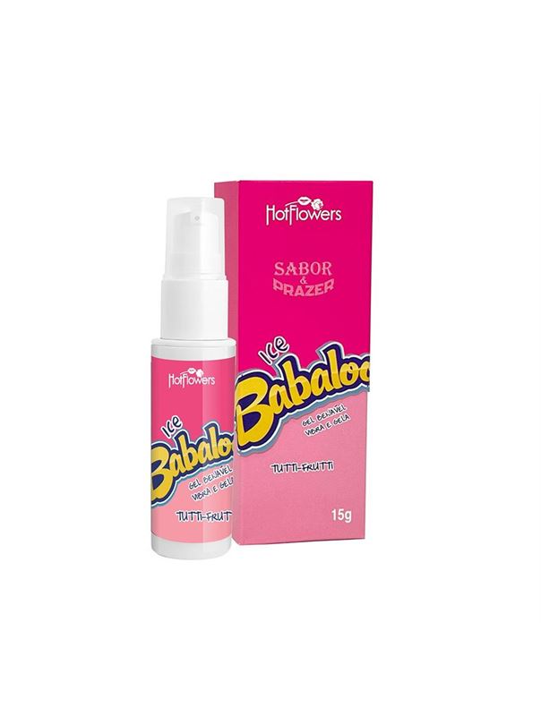 Оральный гель Babaloo Ice со вкусом тутти-фрутти и эффектом холодка (15 гр)