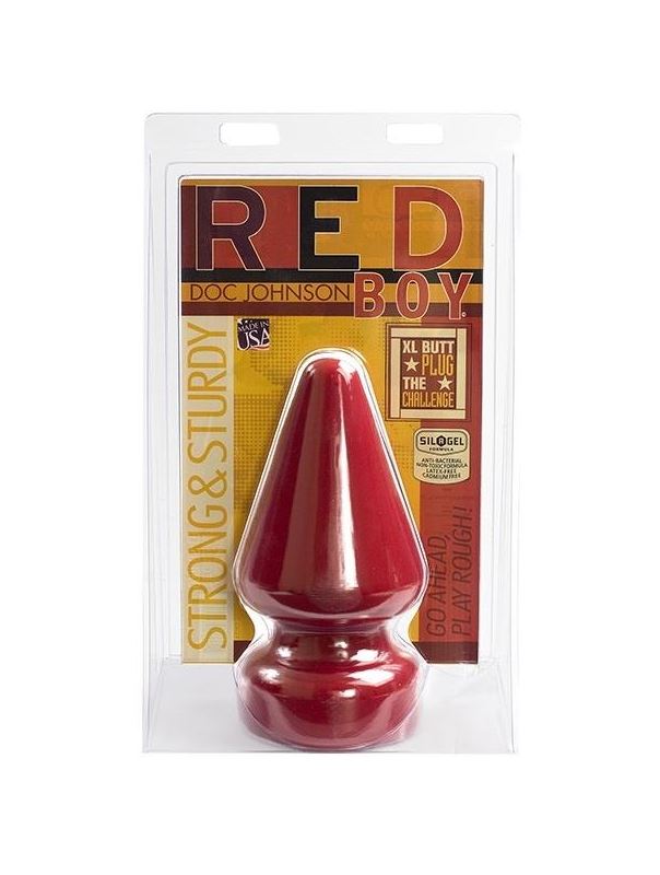 Огромная анальная пробка Red Boy The Challenge Butt Plug (23 см)