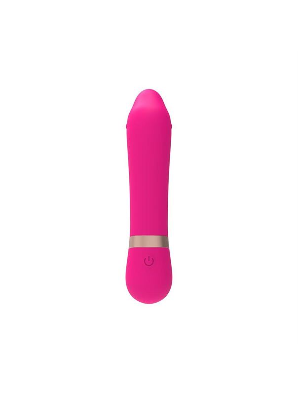 Розовый мини-вибратор для массажа G-точки Cuddly Vibe (11,9 см)