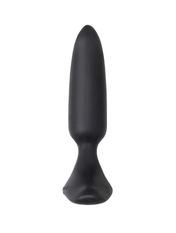 Черная анальная вибропробка HUSH 2 Size XS (12,1 см)