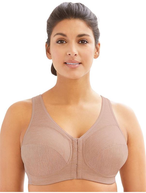 Бюстгальтер без каркасов и фронтальной застежкой