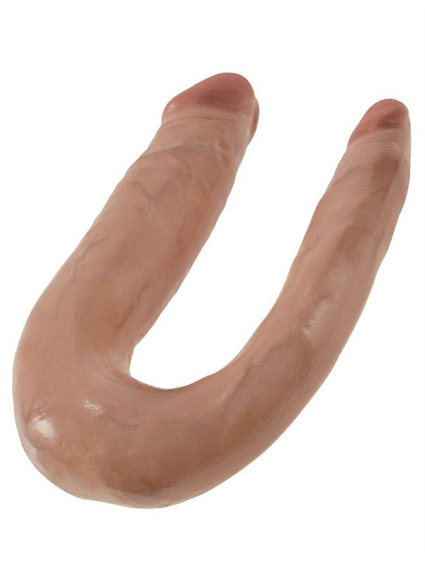 Двусторонний фаллоимитатор-мулат King Cock - U-Shaped Small Double Trouble (33,5 см)