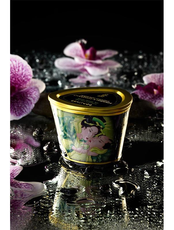 Массажная свеча Shunga Zenitude Exotic Green Tea с ароматом зелёного чая (170 мл)