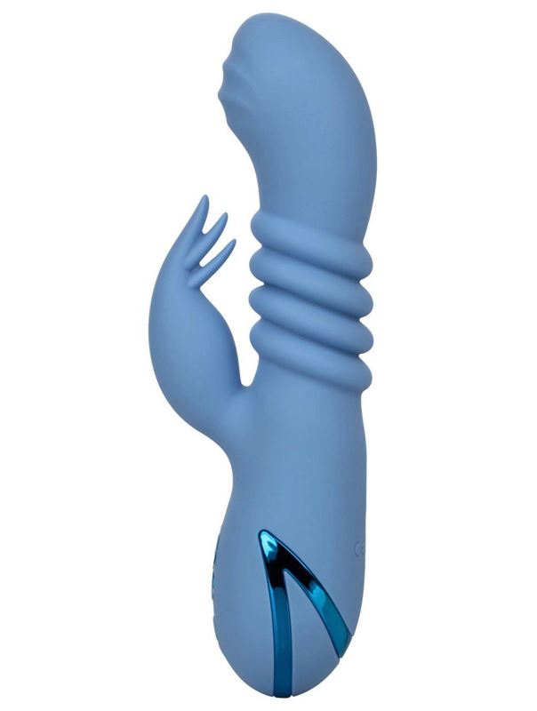 Голубой вибромассажер кролик Santa Cruz Coaster