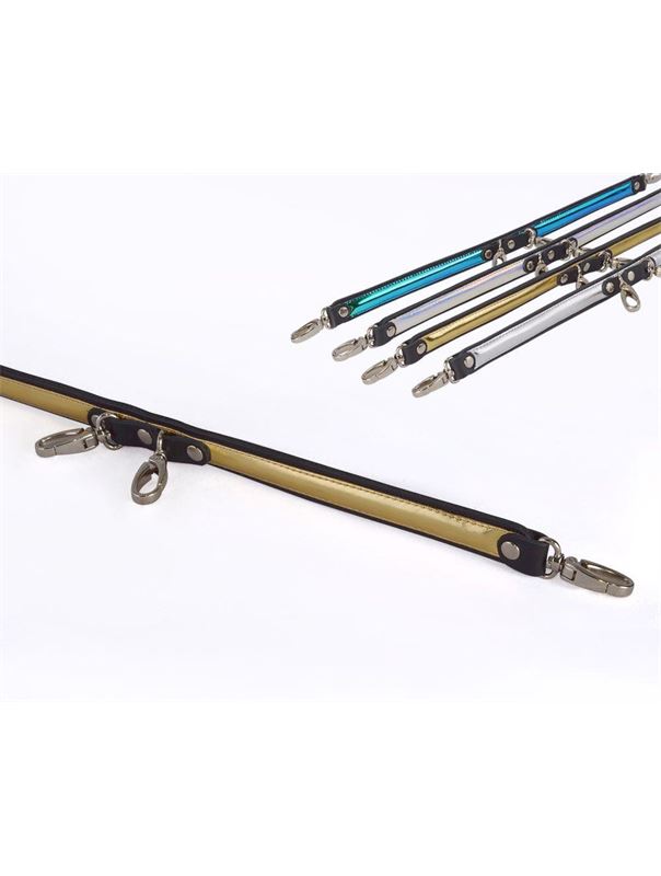 Черная распорка с золотистой вставкой и 4 карабинами