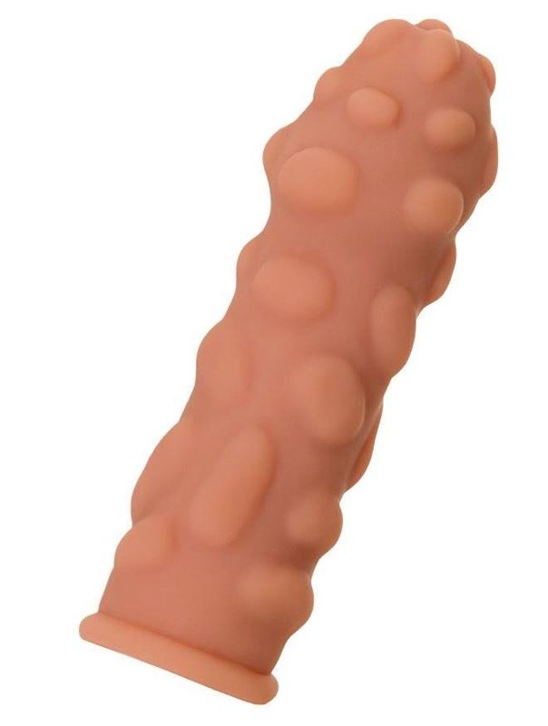 Телесная насадка на пенис с крупными бугорками Extreme Sleeve 011 M-size (14,7 см)