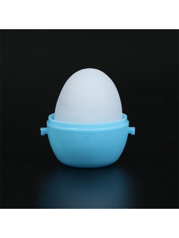 Рельефный мастурбатор EGG в синем футляре