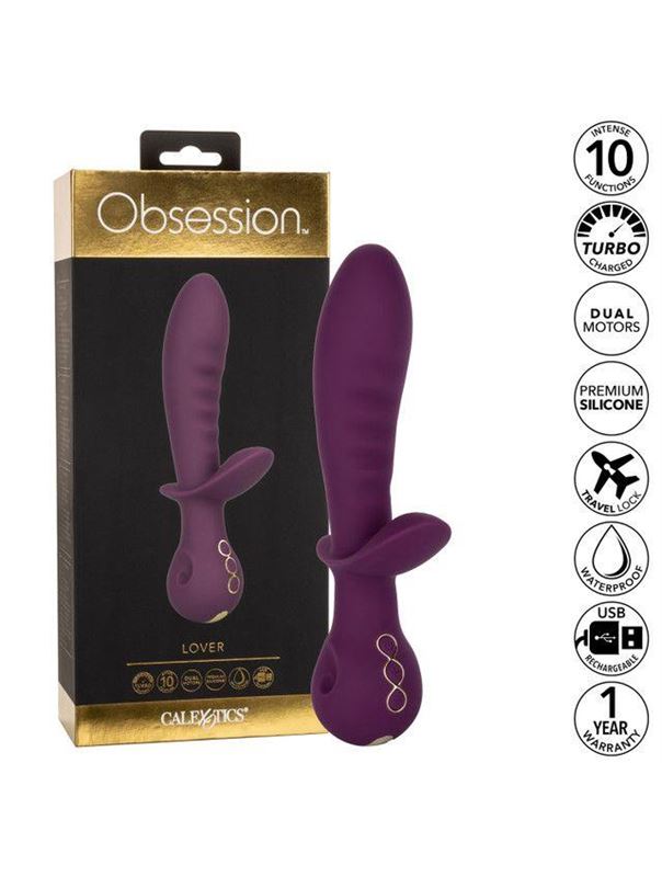 Фиолетовый универсальный вибратор Lover (22,25 см)