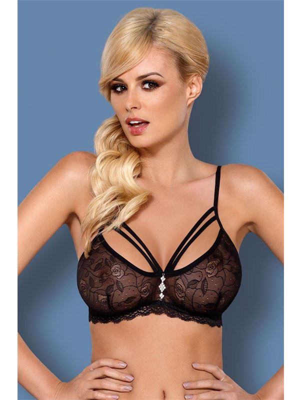 Ажурный бюстгальтер с подвеской по центру