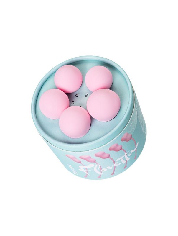 Набор из 5 розовых вагинальных шариков Tulips