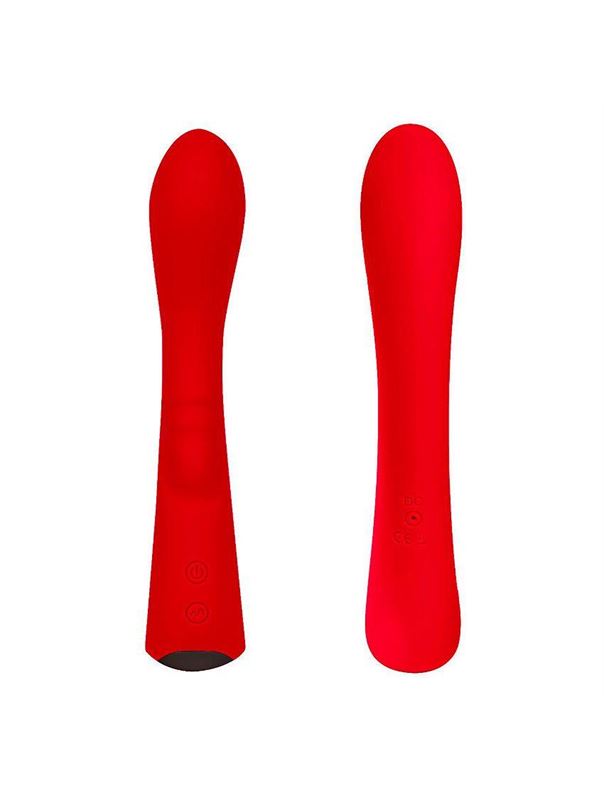 Красный вибратор 6" Silicone G-Spot Fun (19,1 см)