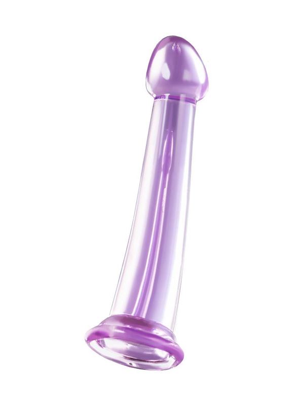 Фиолетовый фаллоимитатор Jelly Dildo M (18 см)