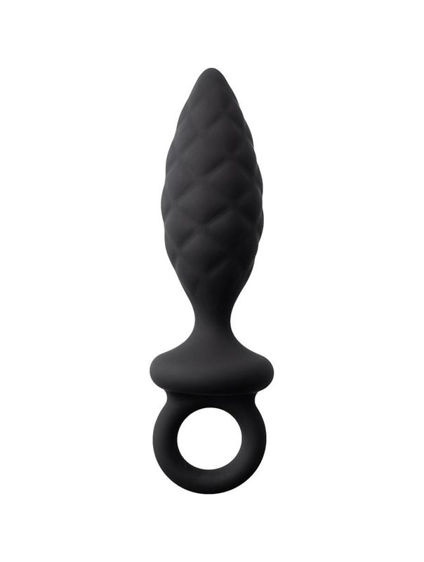 Черная анальная пробка Strob M (13,5 см)