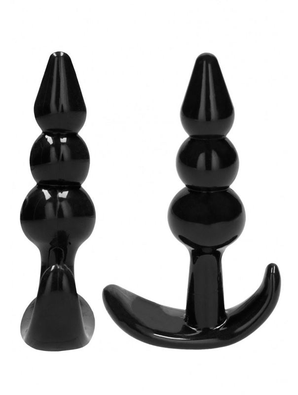 Набор из 4 черных анальных пробок N 80 4-Piece Butt Plug Set