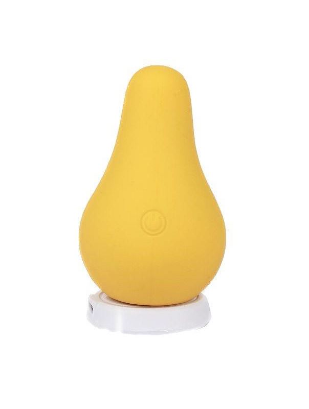 Желтый перезаряжаемый вибратор Juicy Pear (8,2 см)