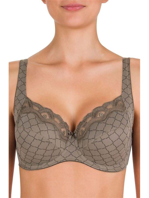 Классический бюстгальтер на каркасах с рисунком в виде фигурной решетки