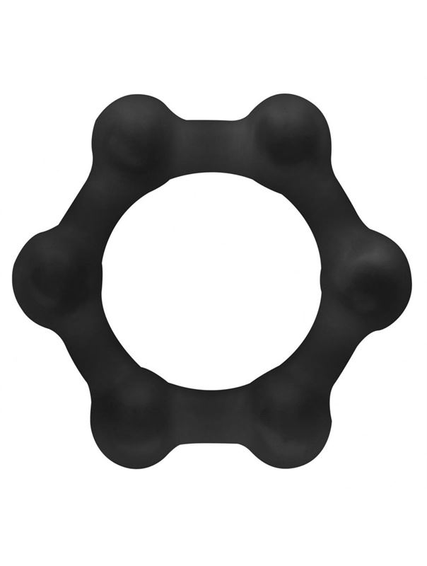 Черное утяжеленное эрекционное кольцо N 83 Weighted Cock Ring