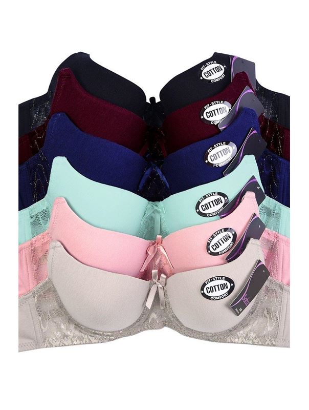 Бюстгальтер с кружевным станом с люрексом