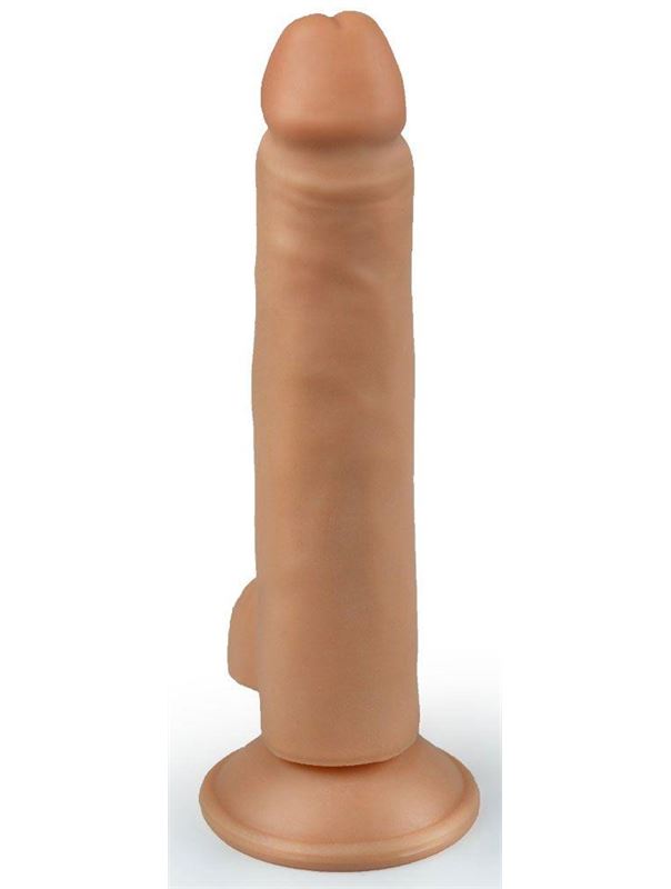 Телесный фаллоимитатор реалистик на присоске (16,5 см)