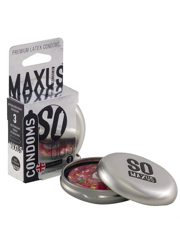 Экстремально тонкие презервативы MAXUS Extreme Thin (3 шт)