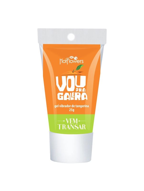 Жидкий вибратор для двоих Vou pra Galera с ароматом мандарина (25 гр)