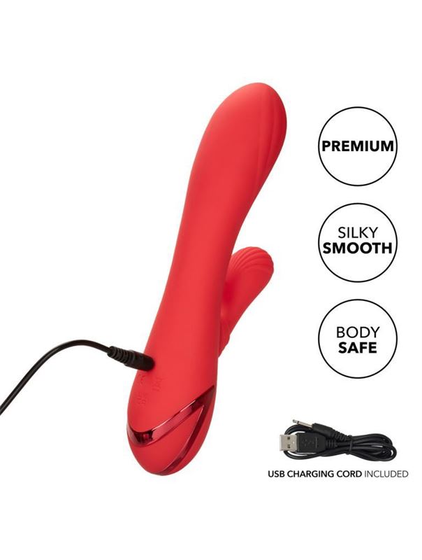 Красный вибромассажер кролик Palisades Passion