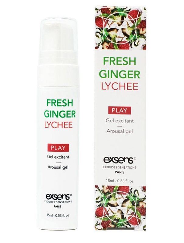 Возбуждающий гель Fresh Ginger Lychee Arousal Gel со вкусом имбиря (15 мл)