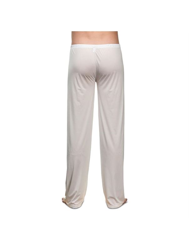 Белые полупрозрачные мужские брюки