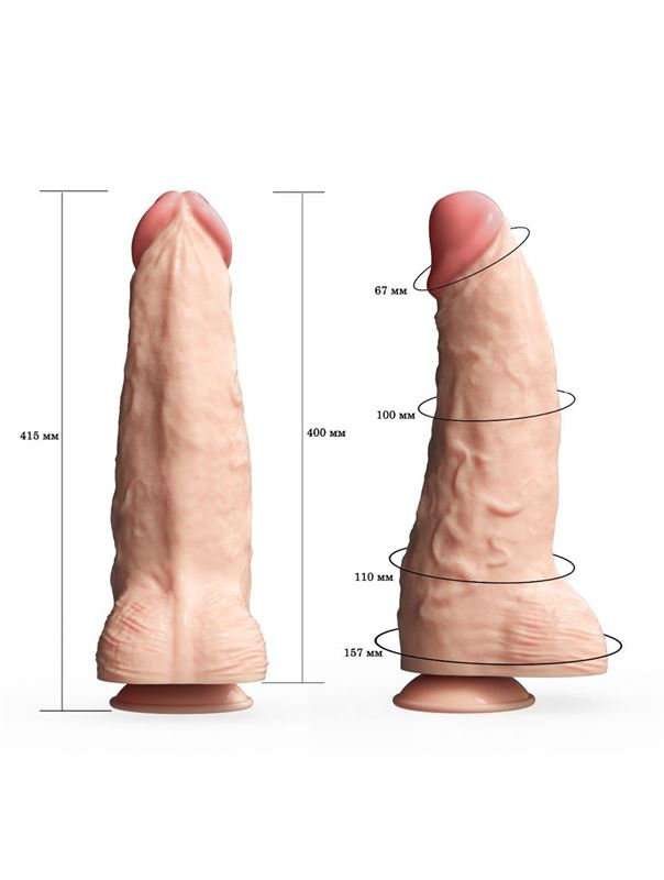 Гигантский фаллоимитатор на присоске (41,5 см)