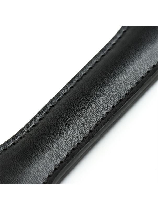 Черная гладкая шлепалка SLAVE (38 см)