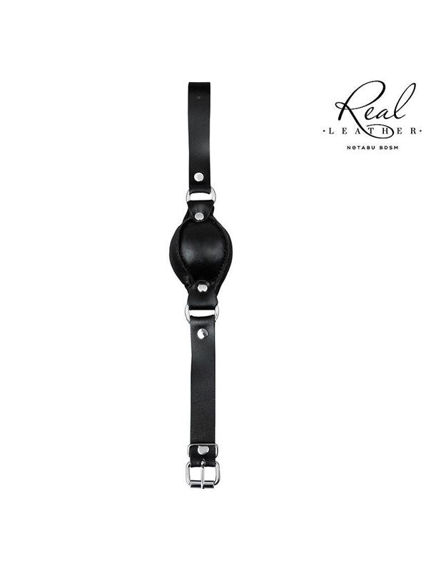 Черный кожаный кляп