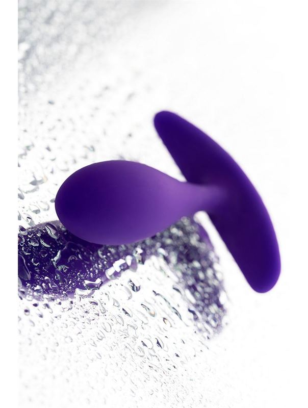 Фиолетовая удлиненная анальная пробка (7,2 см)