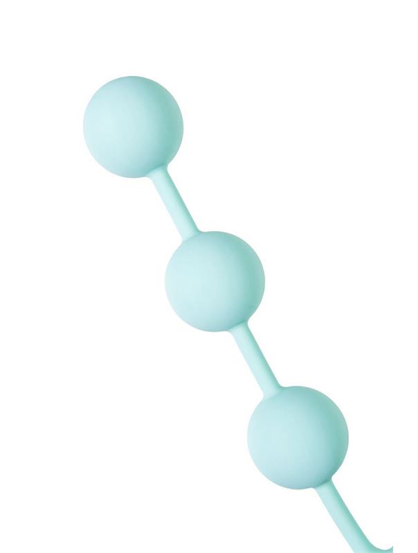 Мятные анальные шарики на сцепке Triplex (15 см)