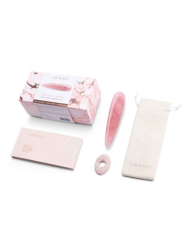 Массажер Le Wand Crystal Wand из розового кварца